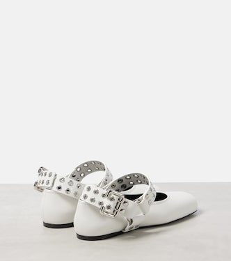 Ballerine in pelle con borchie | Alaïa
