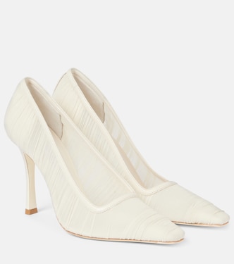Bridal Lotta 100 ruched tulle pumps | Jimmy Choo