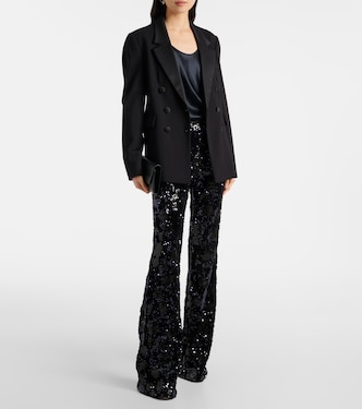 Pantalon évasé à taille haute à sequins | Dorothee Schumacher