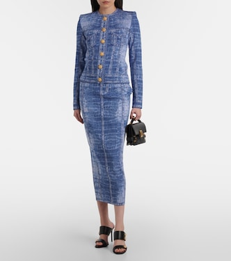 Cardigan Trompe l’œil en jacquard | Balmain