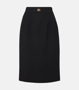 Falda tubo DG de lana virgen | Dolce&Gabbana