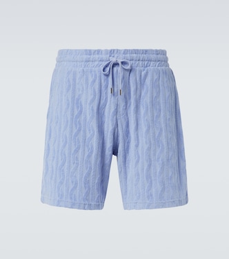 Augusto cotton terry jacquard shorts | Frescobol Carioca