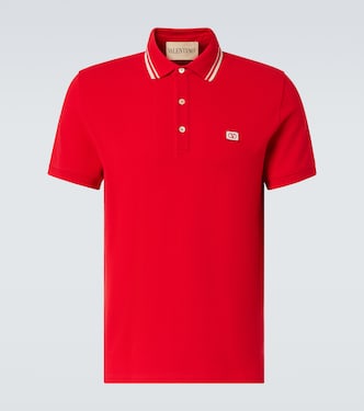 VLogo cotton piqué polo shirt | Valentino