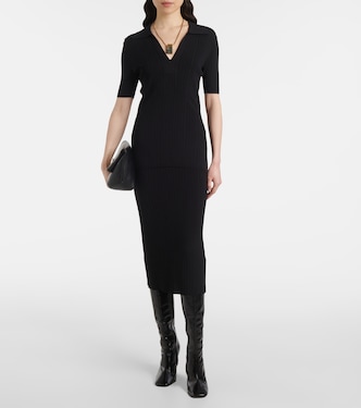 Ribbed-knit midi skirt  | Joseph
