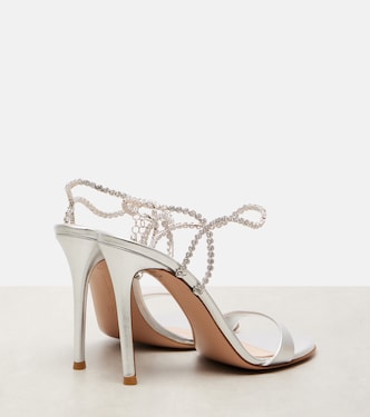 Sandalen aus Metallic-Leder  | Gianvito Rossi