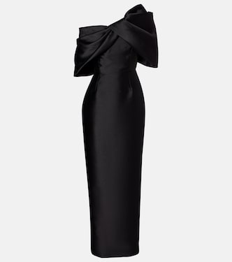 Davina satin cocktail dress | Solace London
