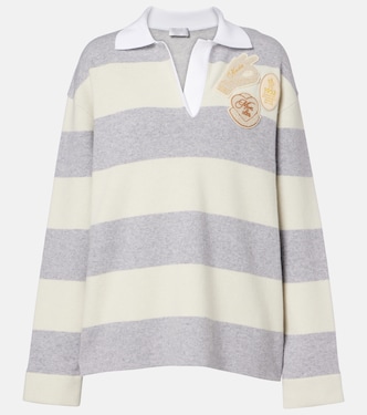 Polo in misto lana e cotone a righe | Moncler