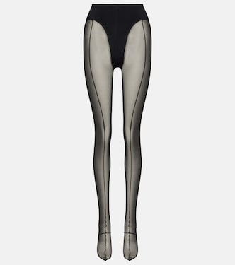 re/edit sheer tulle tights | Mugler