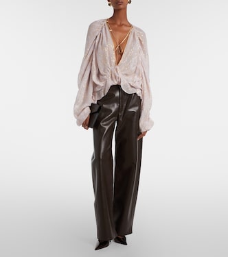 Bluse aus einem Seidengemisch | Jacques Wei