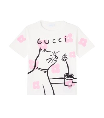 x Euan Roberts printed cotton jersey T-shirt | Gucci Kids