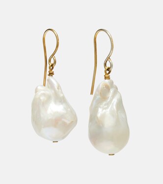 Drop earrings with freshwater pearls | Jil Sander