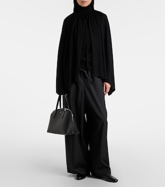 Wool and silk jersey cape | Toteme