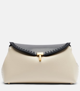 Clutch T-Lock aus Leder | Toteme