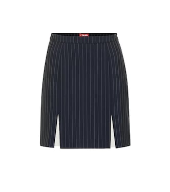 Liv striped crêpe skirt | Staud