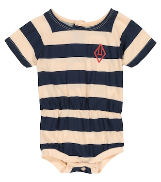 Baby Rabbit striped cotton bodysuit | The Animals Observatory