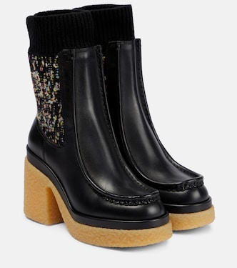 Jamie leather ankle boots | Chloé
