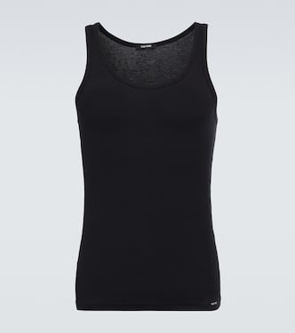 Top en mezcla de algodón acanalado | Tom Ford