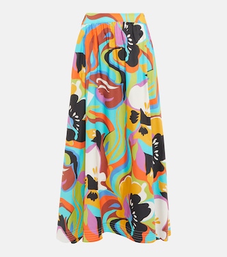 Gonna lunga in cotone con stampa | Etro