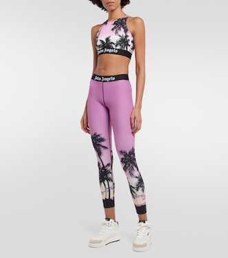 Pink Sunset logo sports bra | Palm Angels