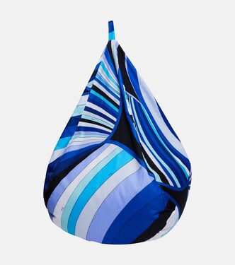 Striped canvas bean bag | Pucci