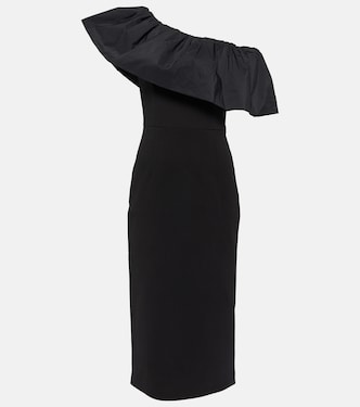 After Hours one-shoulder crêpe midi dress | Rebecca Vallance
