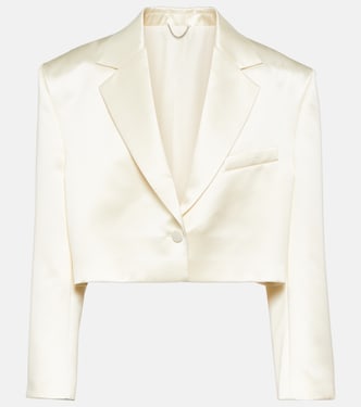 Blazer cropped in lana e seta | Magda Butrym