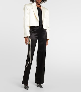 Blazer cropped in lana e seta | Magda Butrym