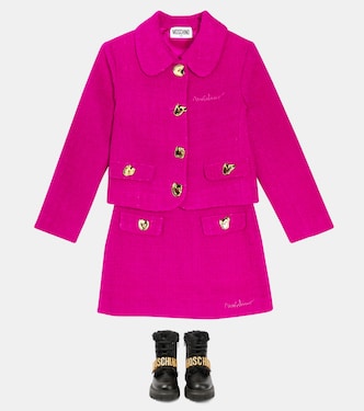 Wool-blend bouclé jacket | Moschino Kids