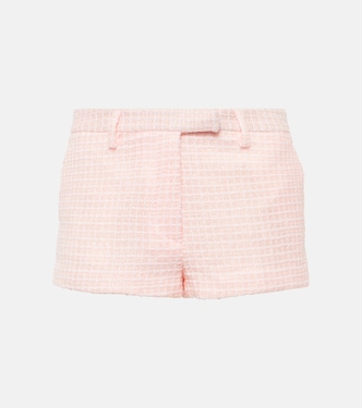 Shorts aus Tweed mit Pailletten | Alessandra Rich