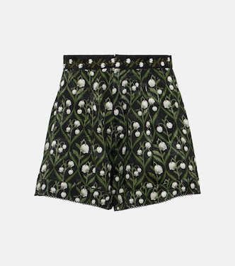 Shorts Toronjil in jacquard a vita alta | Agua by Agua Bendita