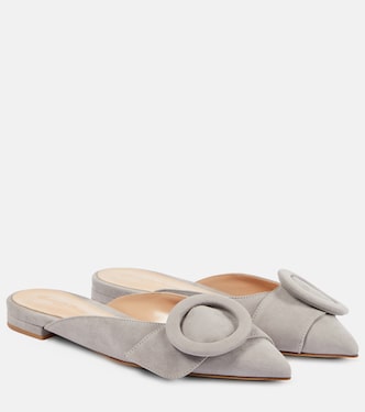 Slippers aus Veloursleder | Gianvito Rossi