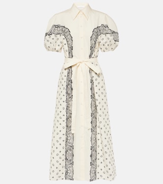 Robe chemise imprimée en coton | Chloé