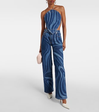 Top Marmo de denim | Pucci