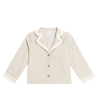 Blazer Quirijin de lino bordado | Donsje