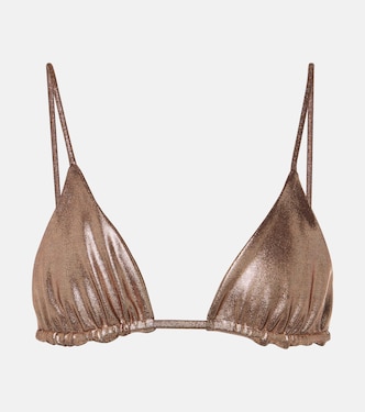Top bikini Via in lamé | Jade Swim