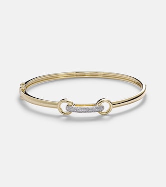 Armreif aus 14kt Gelbgold mit Diamanten | Stone and Strand