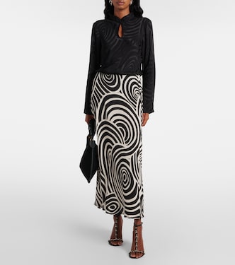 Top Wylder in raso jacquard | Rixo