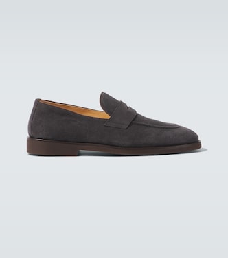 Suede penny loafers | Brunello Cucinelli