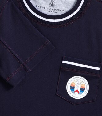 T-Shirt aus Baumwoll-Jersey | Brunello Cucinelli Kids