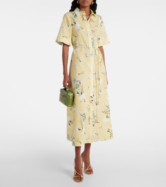 Robe chemise en coton à fleurs | Erdem