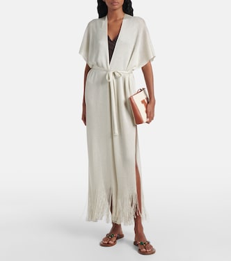 Zarelia fringed lamé kaftan | Max Mara