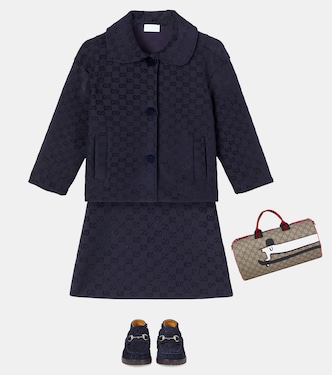 Horsebit GG suede ankle boots | Gucci Kids
