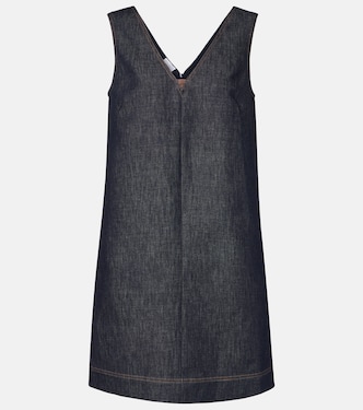 Monili cotton twill minidress | Brunello Cucinelli
