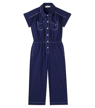 Lania cotton seersucker jumpsuit | Bonpoint
