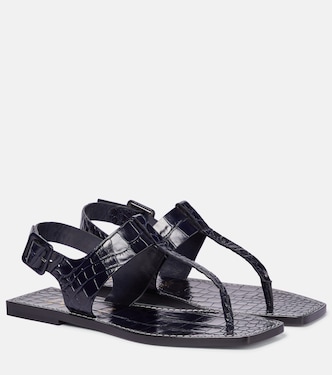 Sandali infradito Cubongo in pelle stampata | Christian Louboutin