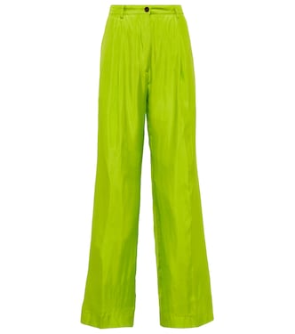 Pantalon ample en coton et soie | Dries Van Noten
