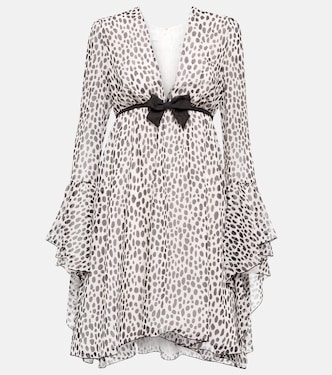 Leopard-print silk minidress | Giambattista Valli