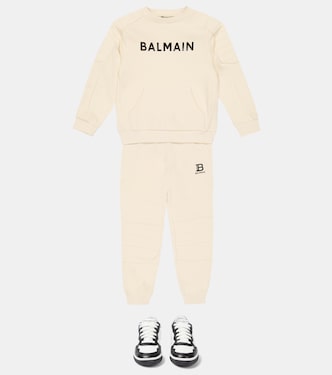Sudadera de algodón con logo | Balmain Kids