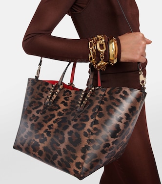Cabachic Small leopard-print tote bag | Christian Louboutin
