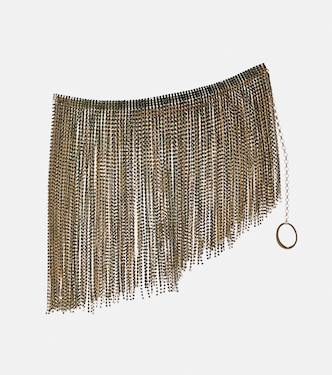 Minigonna asimmetrica con cristalli | Oséree